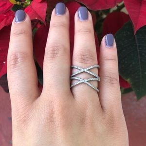 Double X ring size 7 CZ